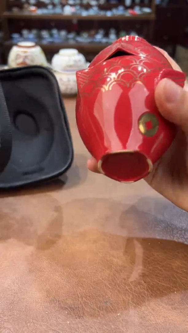 真的很便宜超好看会开片的旅行茶具