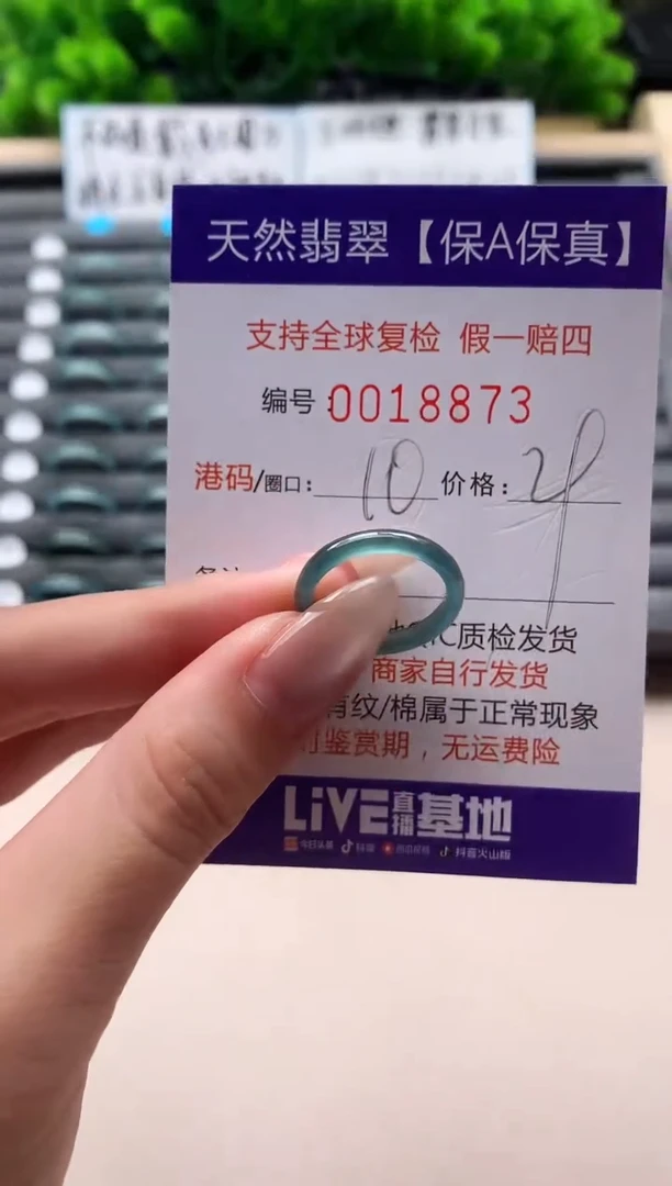 未镶嵌戒指翡翠天然  18873