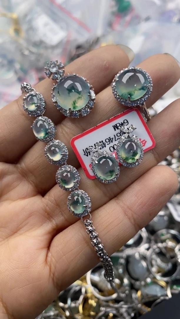 银S925镶嵌戒指翡翠邱*暉12                2