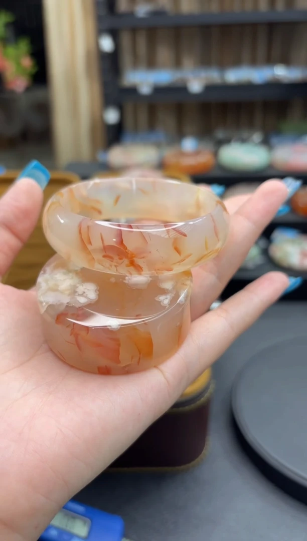 未镶嵌手镯石英质玉114(58圈赠送镯心)