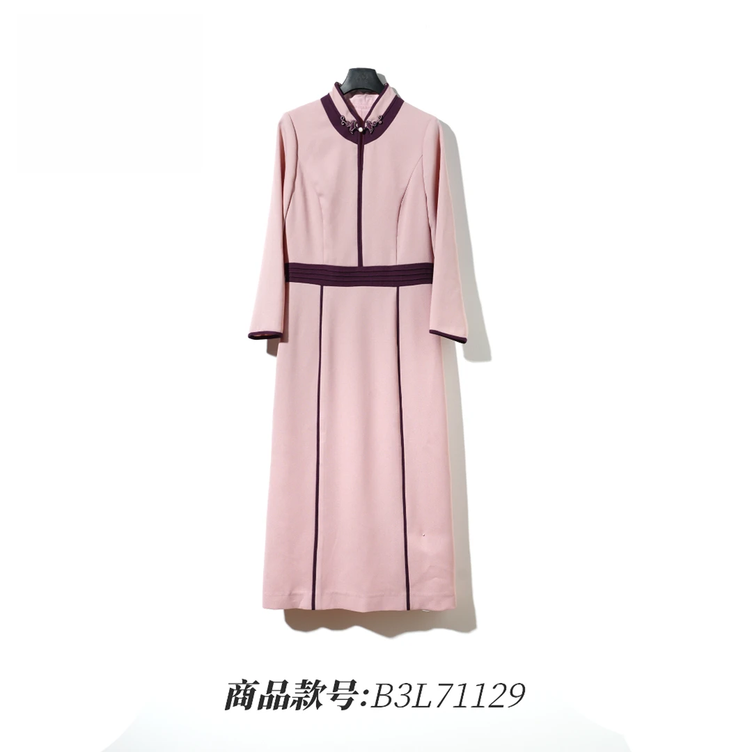 【守艺】B3L71129 藕粉色连衣裙