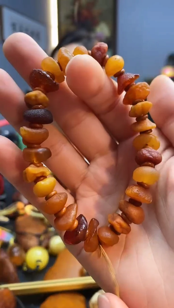 手链琥珀未镶嵌手串