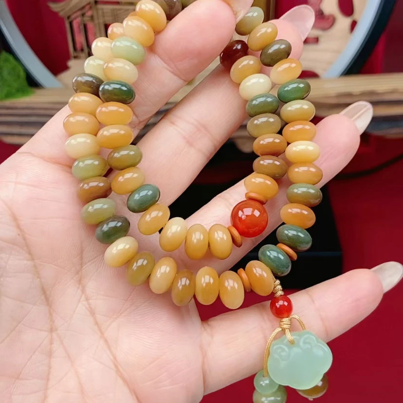 【定风波】如意菩提双圈手串 正品原生态敦煌飘花菩提根国风文玩1