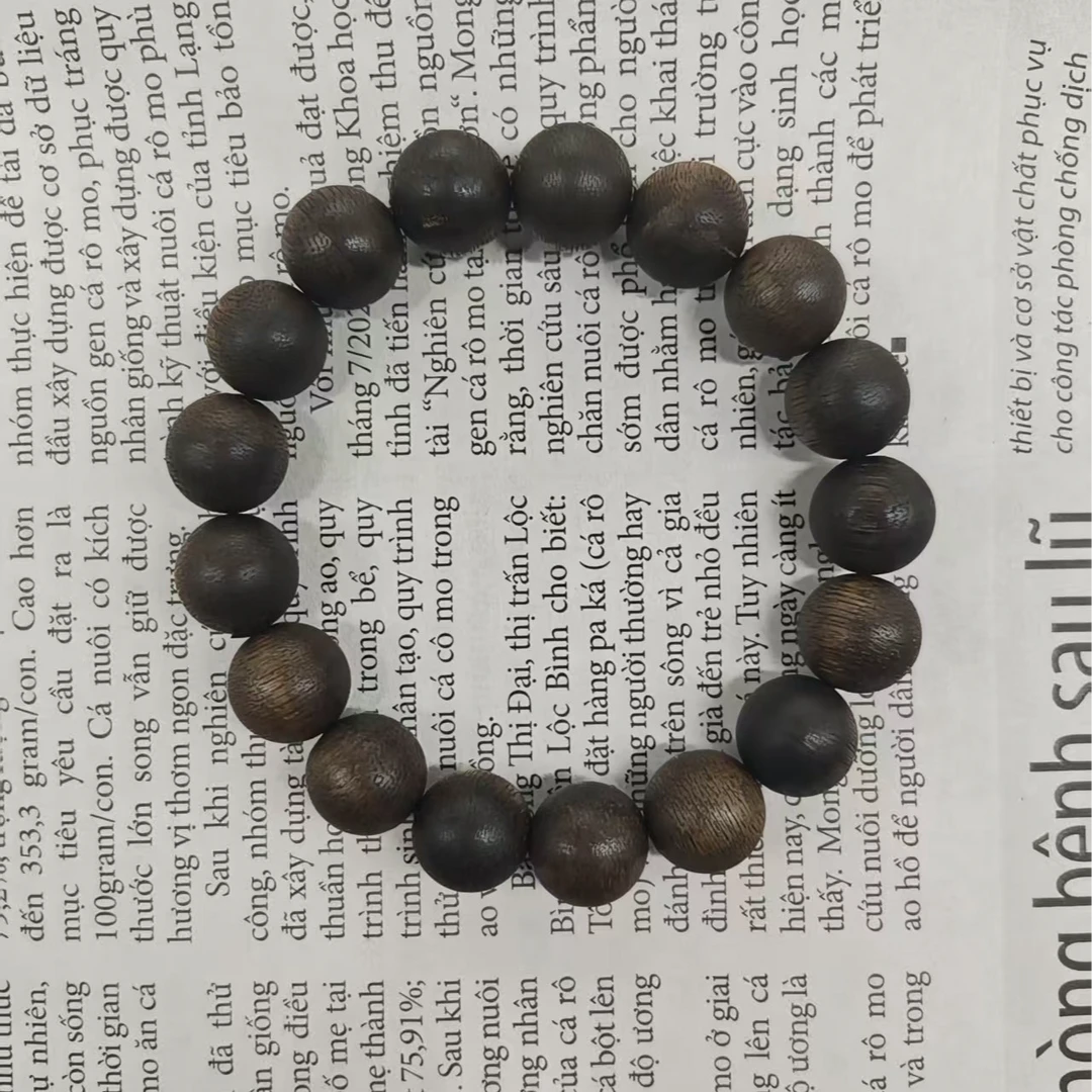 JXJ-DBA07-J05惠安绿棋沉香单圈手串（多样性发货）