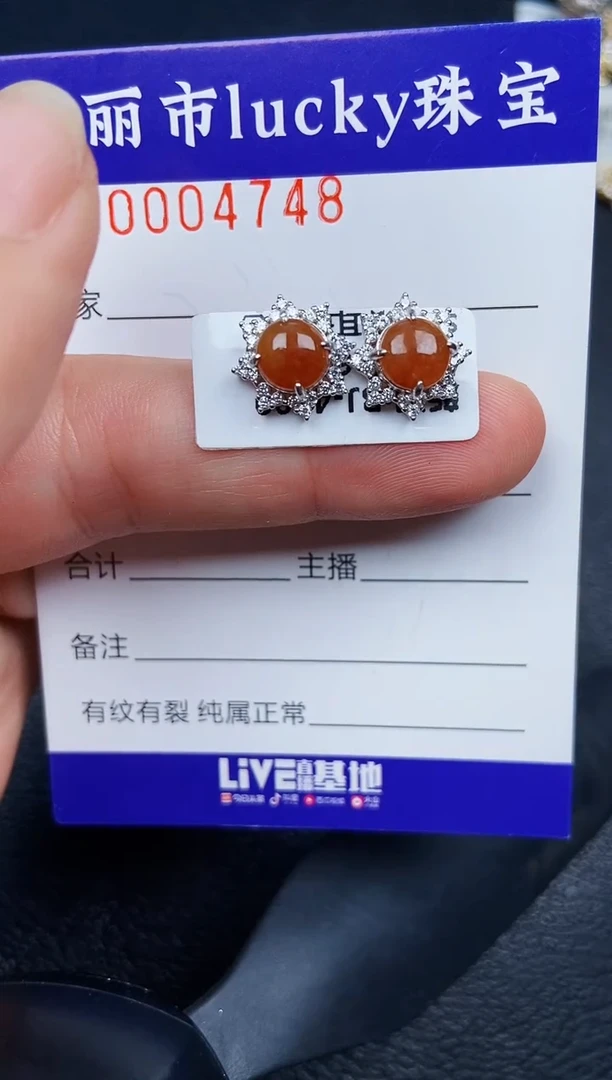 翡翠银S925镶嵌颈饰4748