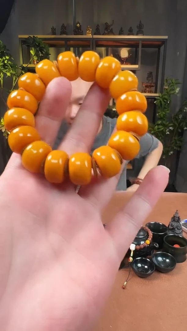 手串蜜蜡未镶嵌20+车轮串