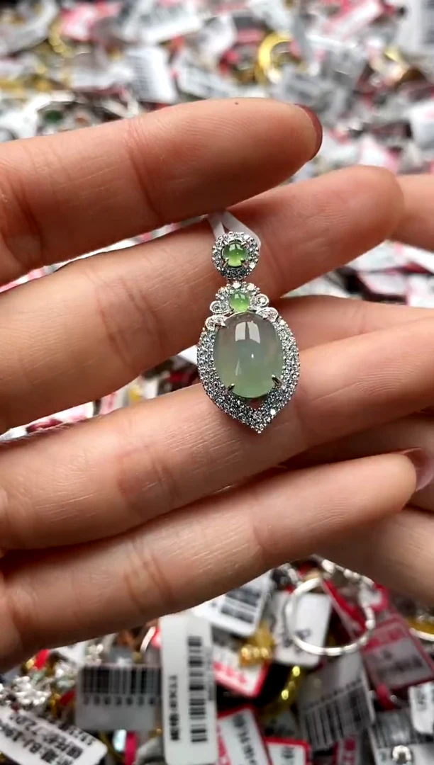 【闪购商品】翡翠戒指银S925镶嵌3333333    8