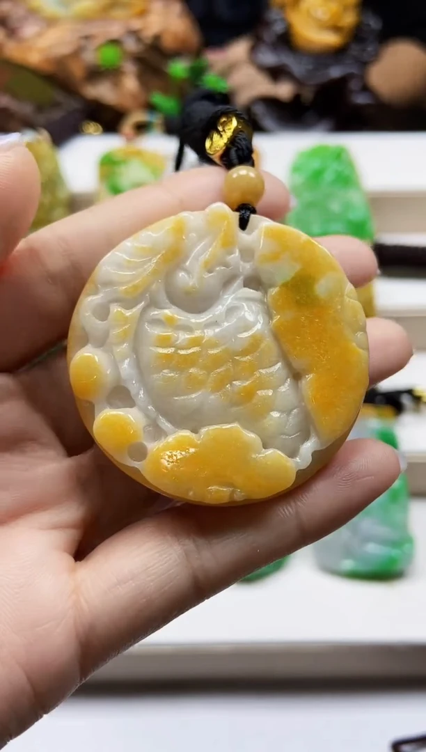 颈饰未镶嵌翡翠翡翠A货