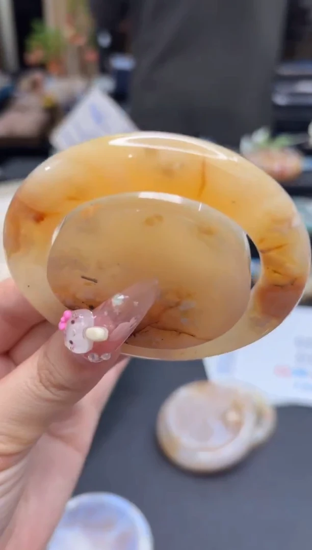 未镶嵌手镯石英质玉131(54圈赠送镯心)