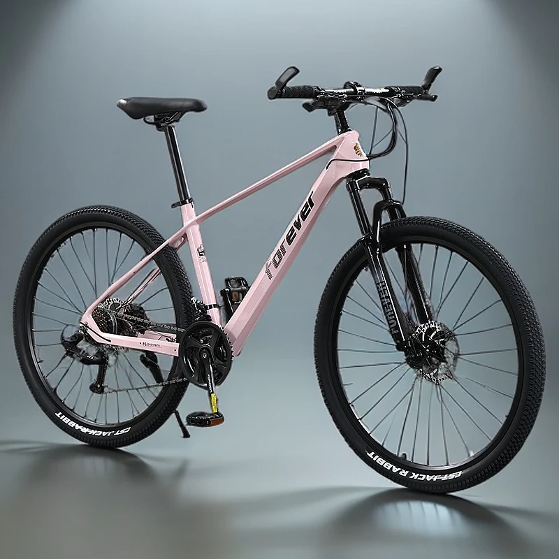 FOREVER/永久镁合金山地车自行车越野碟刹通勤男女学生车蓝图变速