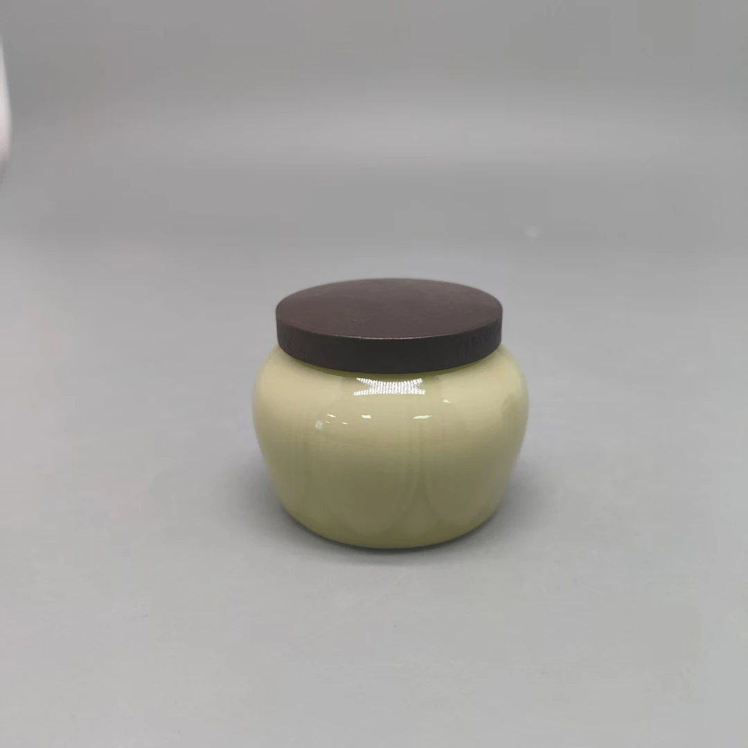SHTC-3343[学茶严选]圆德米黄莲花茶叶罐杯