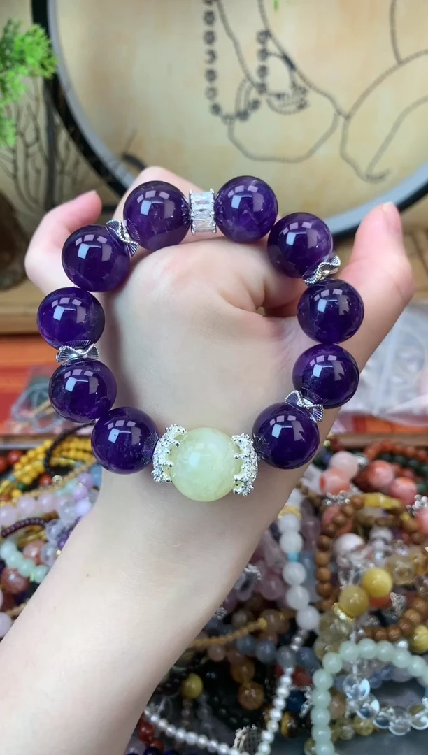 【闪购商品】紫晶手链未镶嵌107手串