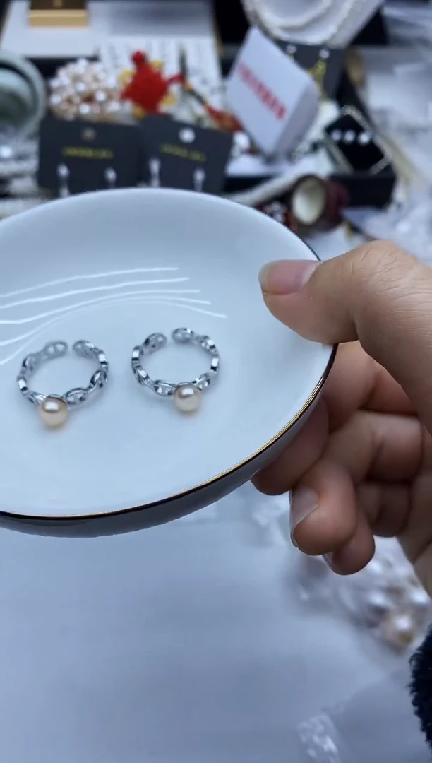 未镶嵌戒指淡水珍珠多样性发其一