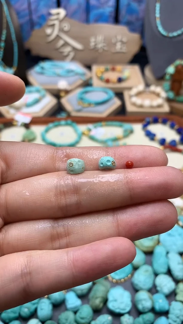 南红玛瑙未镶嵌挂件配件一对