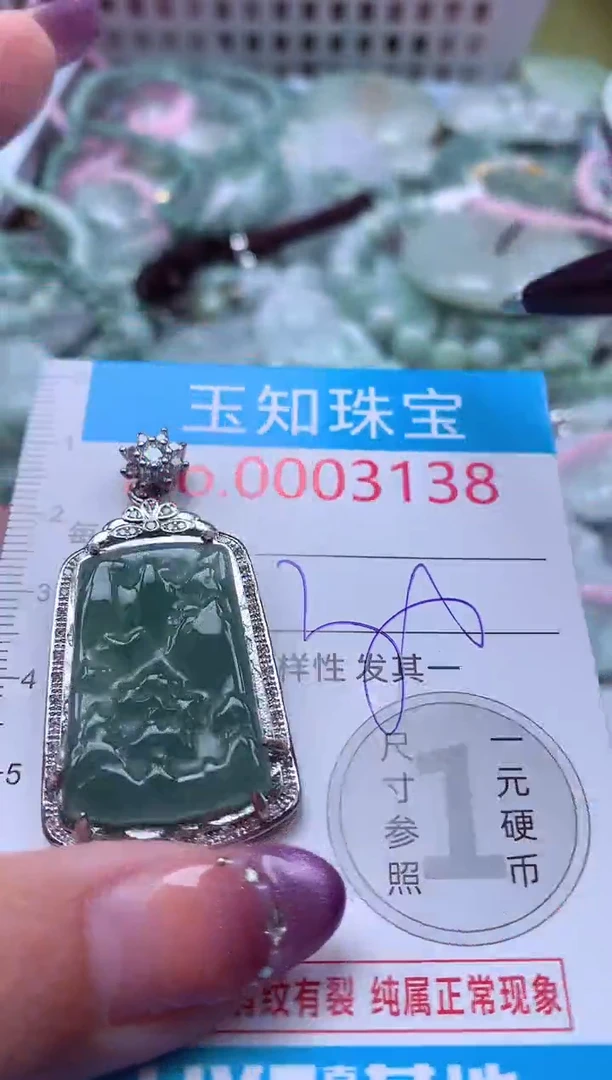 翡翠未镶嵌吊坠(不含链)3138