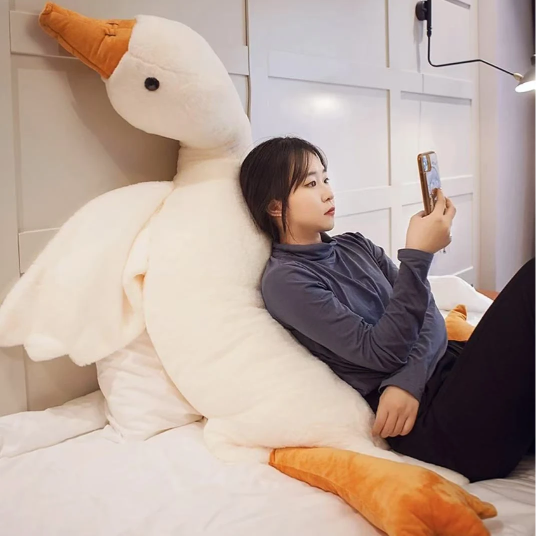 大白鹅抱枕毛绒玩具公仔布偶抱着睡觉侧睡夹腿枕头女生日礼物01