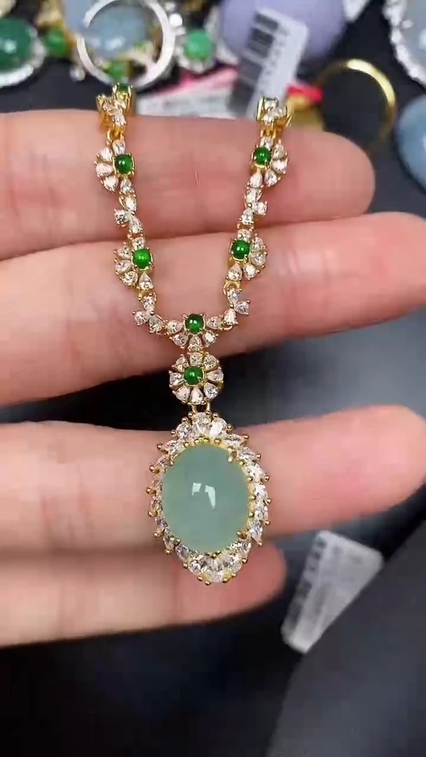 银S925镶嵌戒指翡翠1540