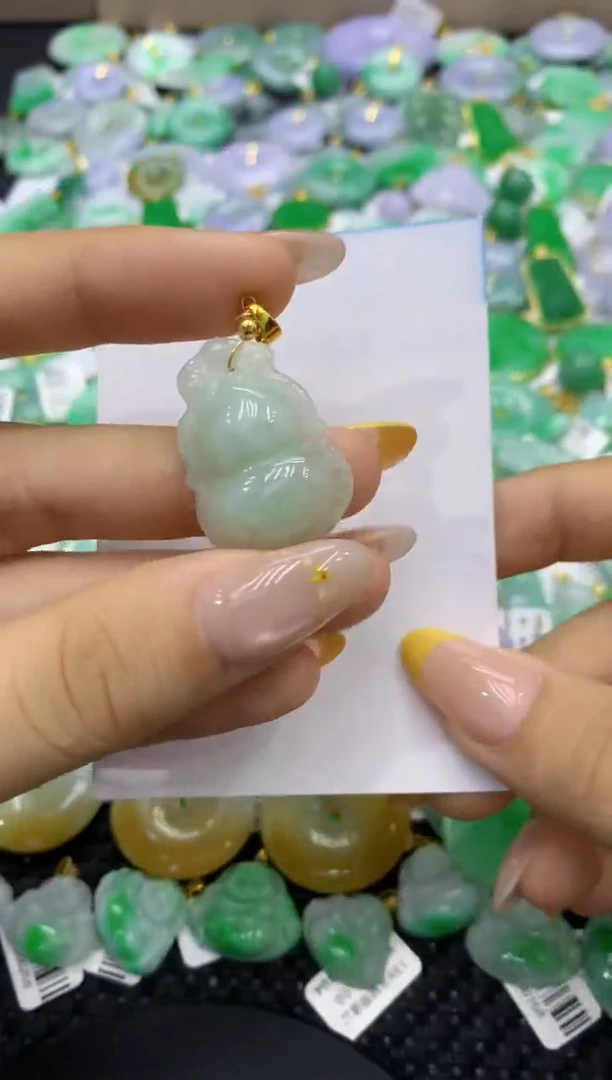 颈饰未镶嵌翡翠天然缅甸翡翠A货