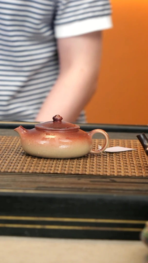 茶壶紫砂JXT59《寒江》本绿柴烧