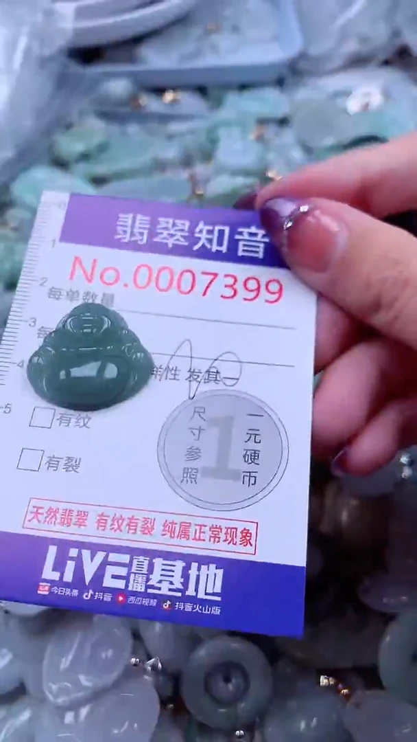 翡翠未镶嵌吊坠(不含链)7399