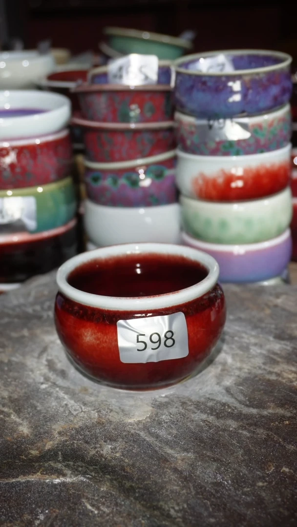 摆件陶精品窑变钧瓷茶器