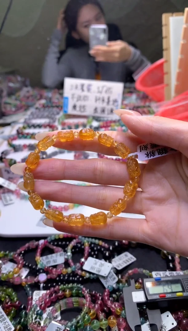 未镶嵌手串碧玺A106【天然碧玺】