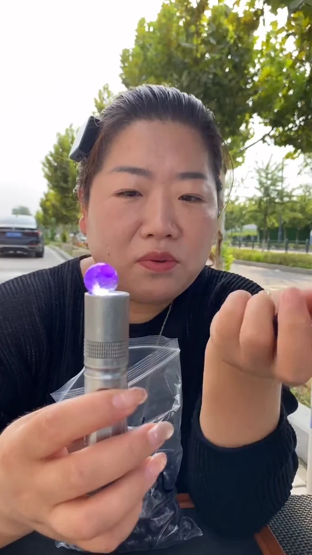 未镶嵌珠宝半成品水晶紫水小球（3）个装多样性发货（不打孔）