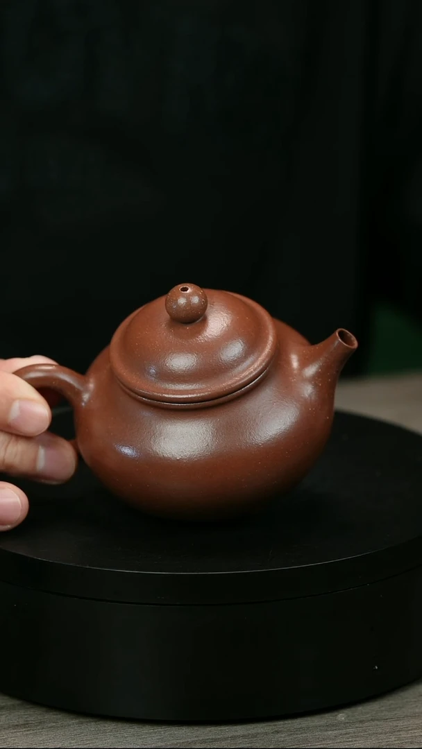 茶壶紫砂磨**民H1628范菊芳紫泥容天