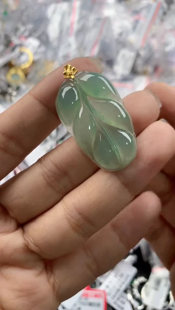 18K金镶嵌戒指翡翠999----6