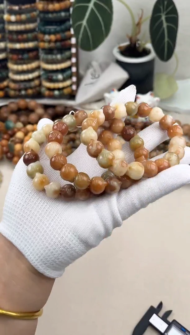 菩提根/象牙果手串a13卡13.5 水磨福利