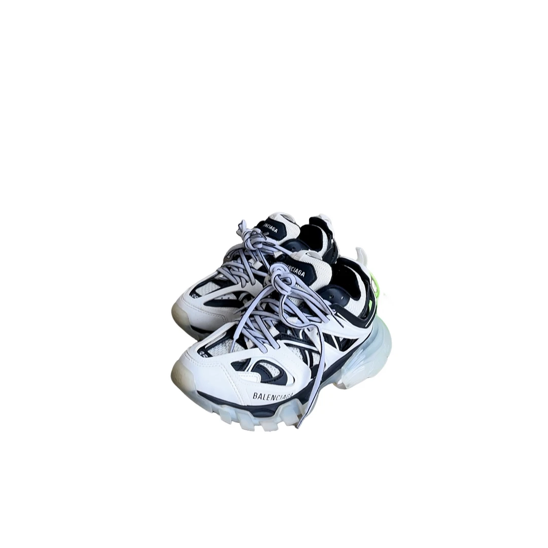 99新 Balenciaga/巴黎世家 track黑灰休闲鞋 35码原盒配件  d4334