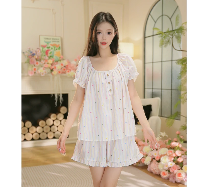 【缤纷夏日】S夏季新款全棉面料家居服高颜值舒适睡衣