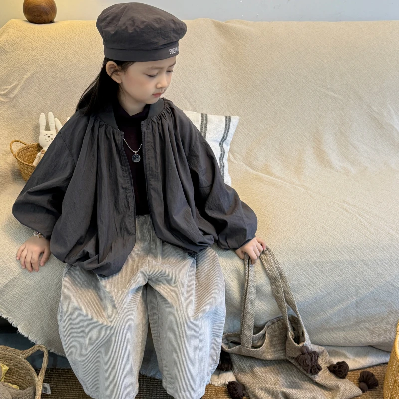 儿童秋款韩版蝙蝠外套宝宝阔版拉链夹克FY147