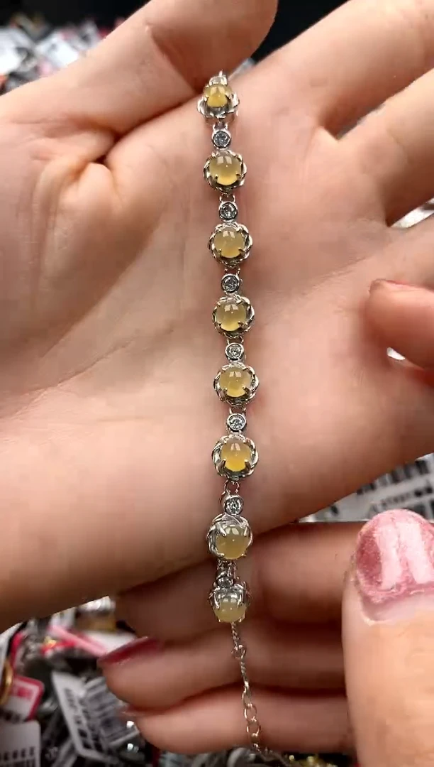 【闪购商品】翡翠戒指银S925镶嵌33333333     6