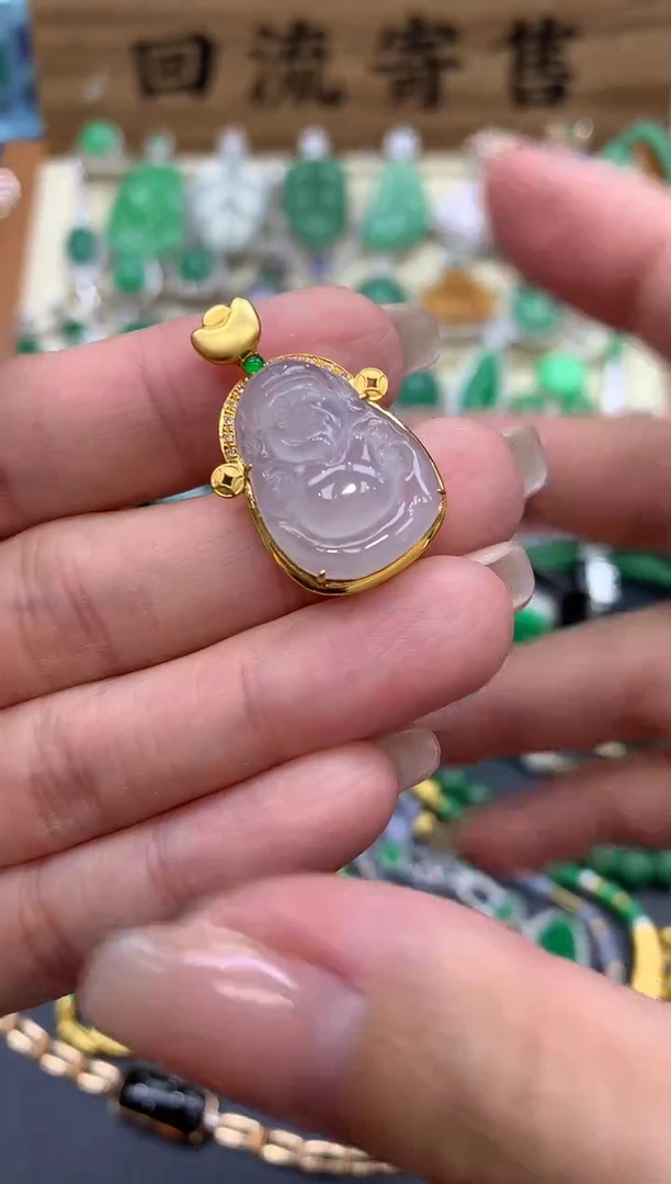 【闪购商品】翡翠颈饰18K金镶嵌273-中国好珍宝