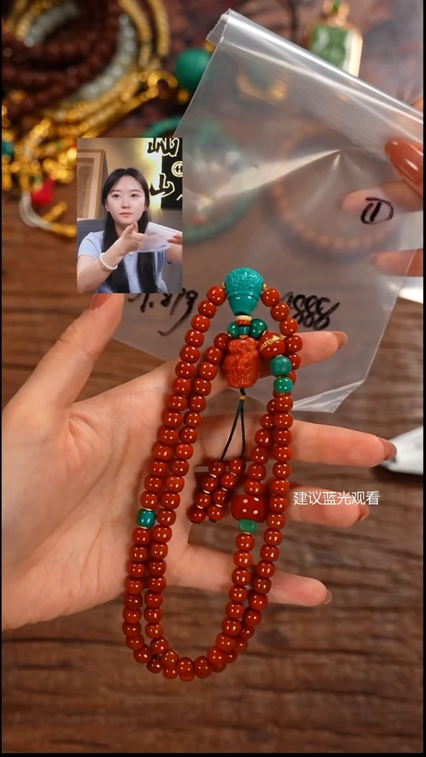未镶嵌手串南红玛瑙聚*屾山出品