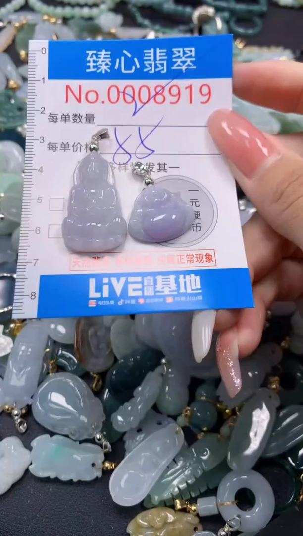 翡翠未镶嵌颈饰8919