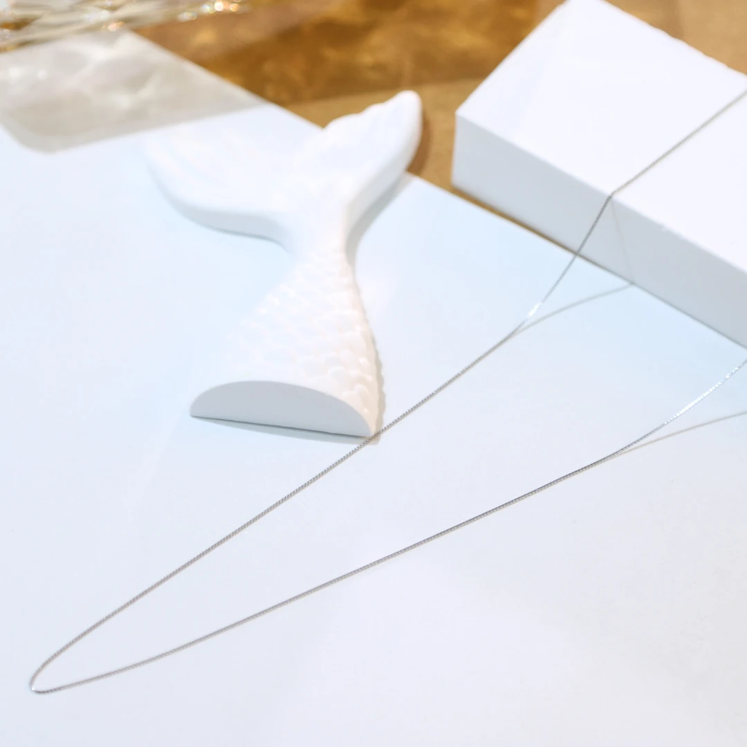 链子925银 S925银链条 项链素链裸链条单配百搭简约 45cm