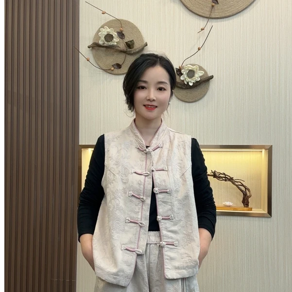 淇然原创【国色马甲】新款原创设计新中式纯棉日常舒适百搭国风马甲