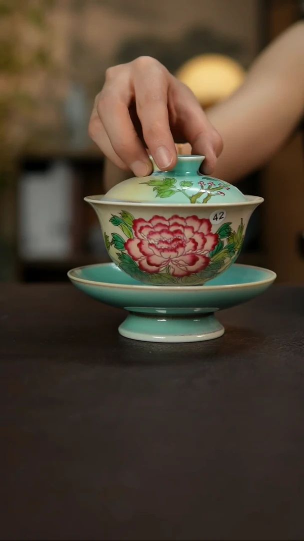 杯景德镇陶瓷杯碗柴烧多人