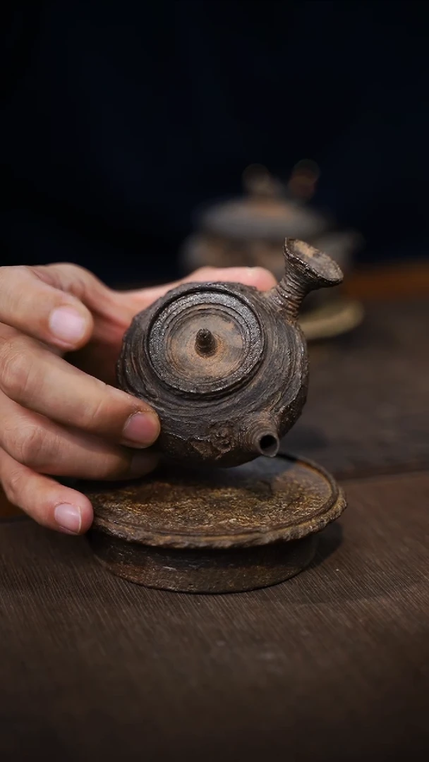 纯手工制作 古南蛮侧把壶100cc
