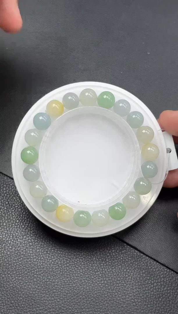 未镶嵌挂件翡翠多宝手串9mm