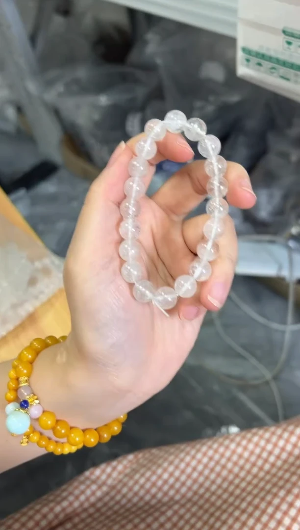 水晶手链未镶嵌白幽灵满天星水晶手串[1207]