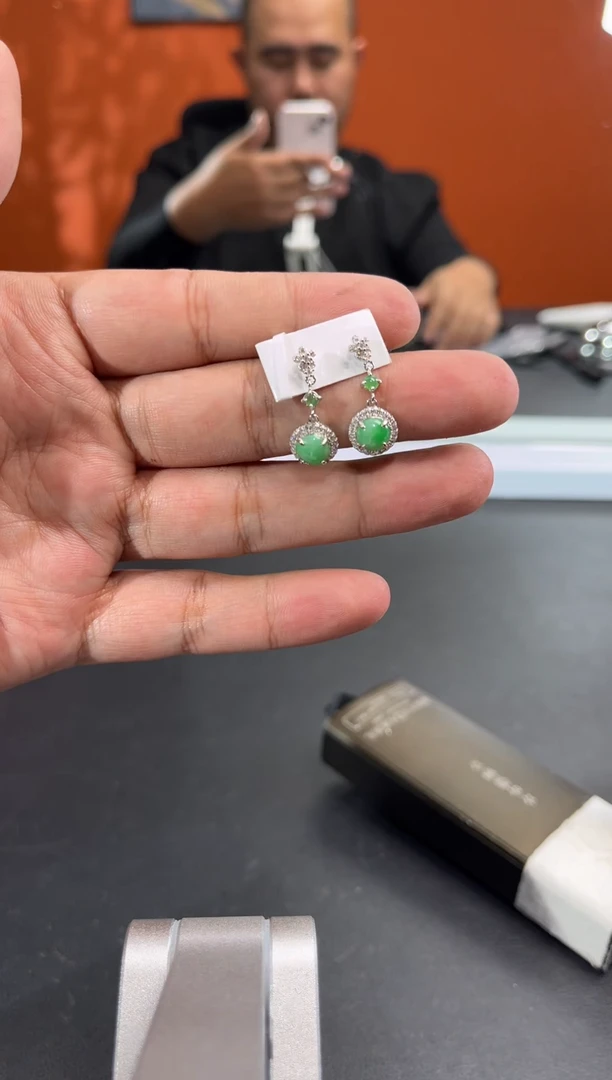 银S925镶嵌挂件翡翠M****a边城刀客/003807r/多样性发一