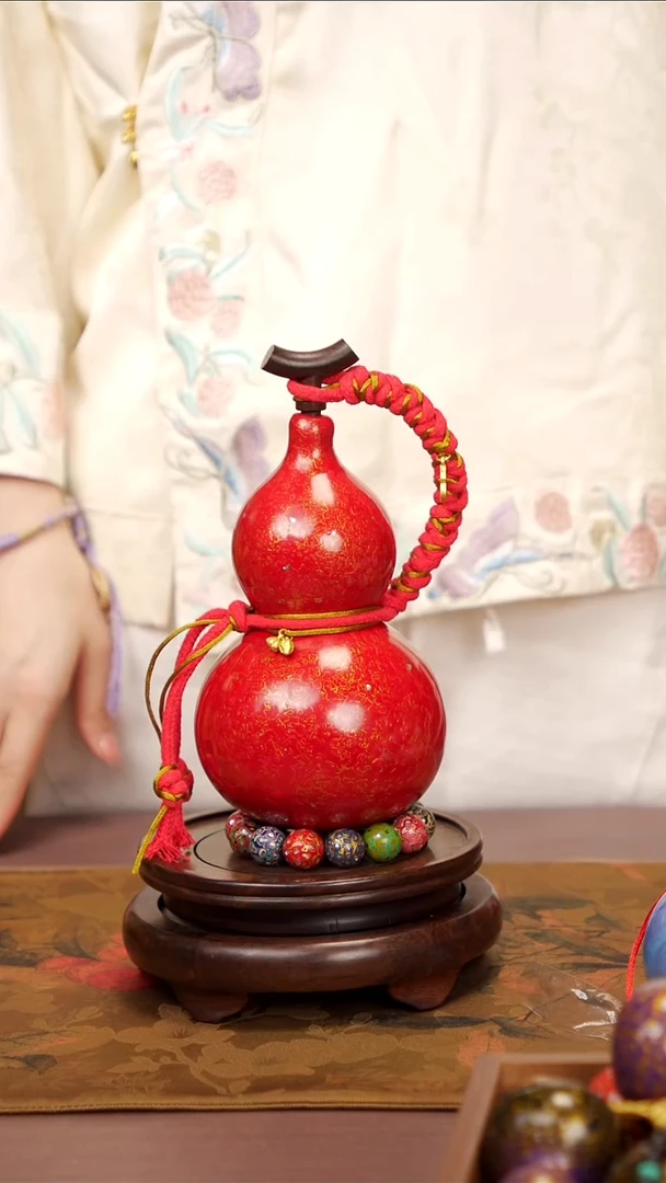258易林高端工艺大漆酒葫芦--258