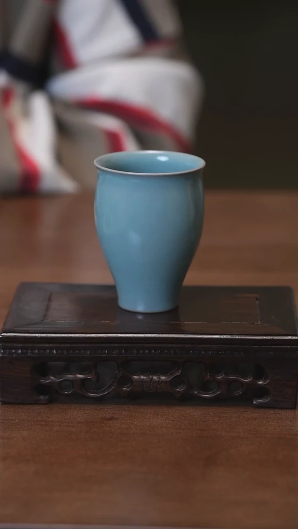 【闪购商品】Y宝丰宋官窑原产地汝瓷闻香杯（微瑕）