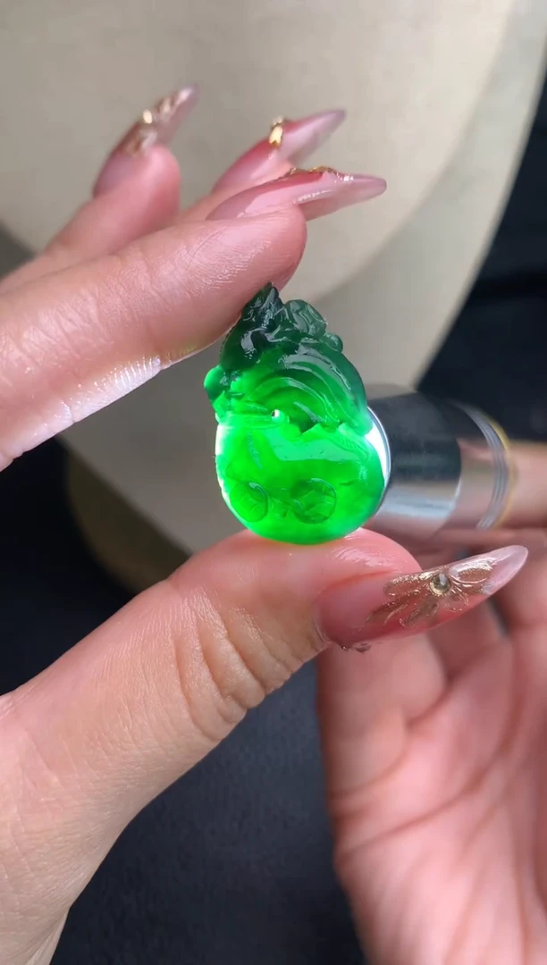 定制翡翠未镶嵌钱袋