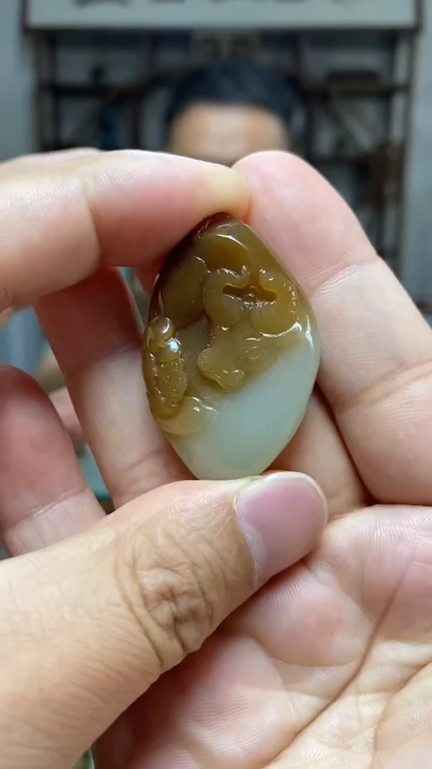 和田玉未镶嵌挂件101