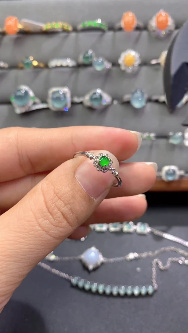 未镶嵌戒指翡翠翡翠A货