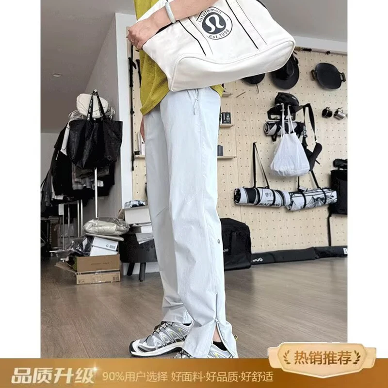 25夏季户外运动高弹冰丝速干机能拉链男女同款显瘦百搭工装休闲裤